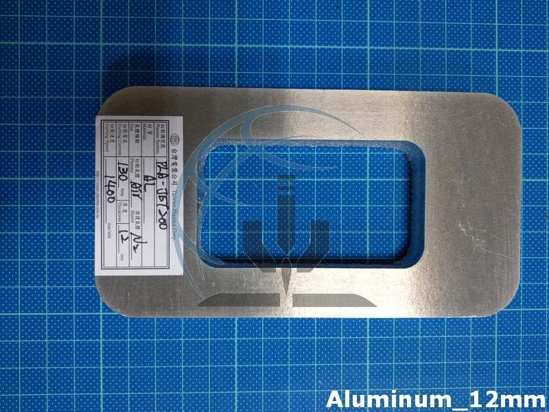 Aluminum Cutting Sample (Gas B)