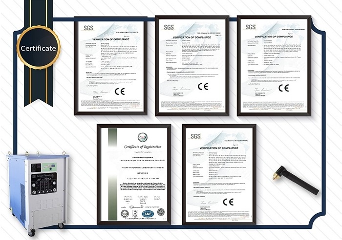 Certificate-50A Air Plasma Cutting Machine
